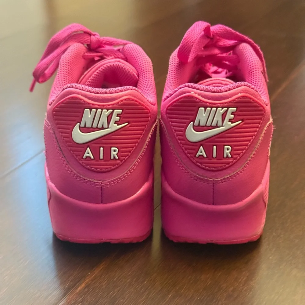 Nike Air Max 90 GS Fuchsia Sneakers Size: 4Y/5.5 Women’s - Picture 4 of 7